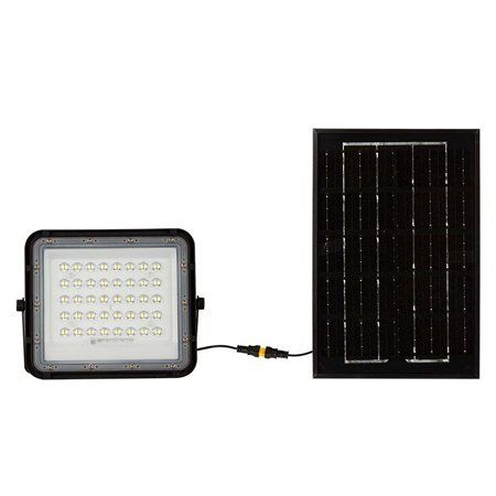 V-TAC Solar-Powered Floodlight, 6W, 400 lm, 6400K, black, SKU-7821 - Image 3