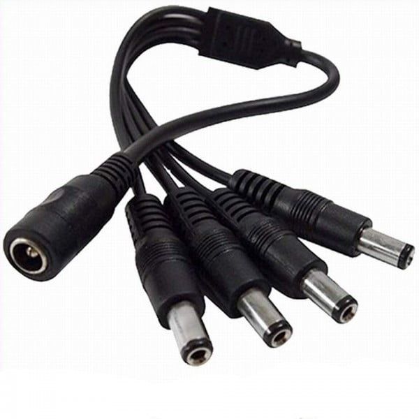 Kit accessories surveillance systems for four cameras, ready plugged cables, HDMI cable, power supply, splitter - Image 6