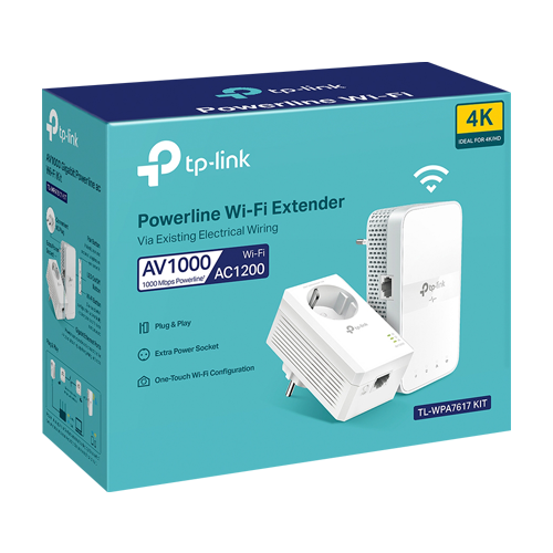 Kit Powerline AV1000, Wi-Fi 5, AC1200 Dual-Band, 1 x RJ45 Gigabit - TP-Link TL-WPA7617KIT - Image 5