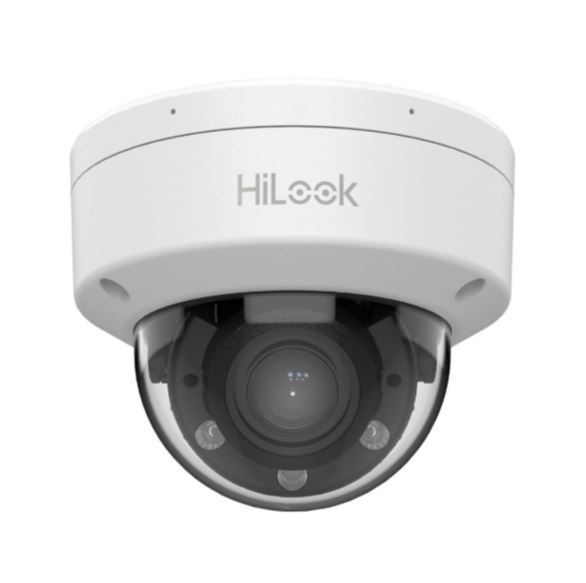 HiLook IPC-D620HA-LZU IP dome camera, 2MP, 2.812mm lens, Smart Hybrid Light, Audio, microSD slot, IP67