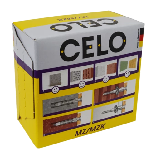 Universal dowel M6x40 with collar + MZK screw (50 pcs.) - CELO 9641MZKSZ - Image 7