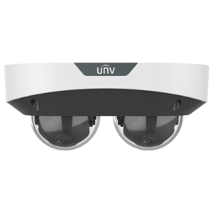 IP surveillance camera, 2 x 4MP, 2.8mm lens, IR 30m, Microphone, Alarm, PoE, IK10 - UNV IPC3224SS-ADF28K-I1