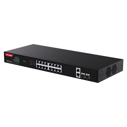 Switch 16 Gigabit PoE ports, 2 x RJ45 Gigabit Uplink, 2 x SFP Gigabit, 1U - IP-COM G1120P-16-250W - Image 4