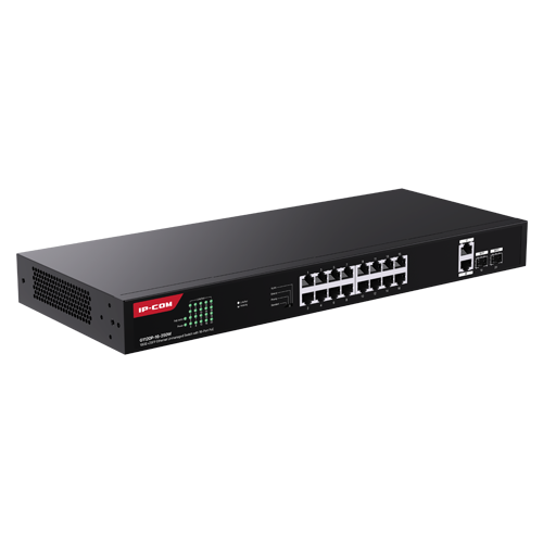 Switch 16 Gigabit PoE ports, 2 x RJ45 Gigabit Uplink, 2 x SFP Gigabit, 1U - IP-COM G1120P-16-250W - Image 5