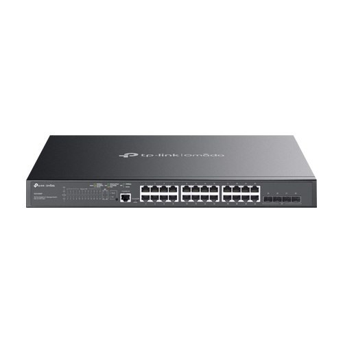 Switch 24-Port Gigabit RJ45 PoE+, 4 x Gigabit SFP, L2 Managed, 1U - TP-Link Omada SG3428MP